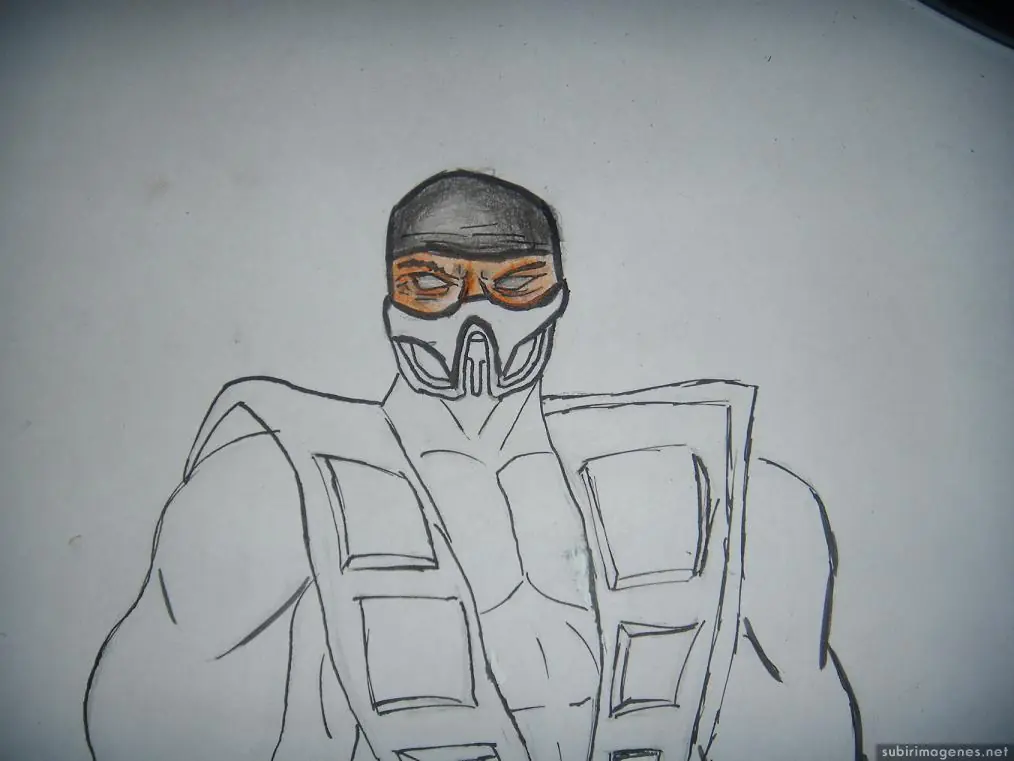 Dibujando a Scorpion del Mortal Combat