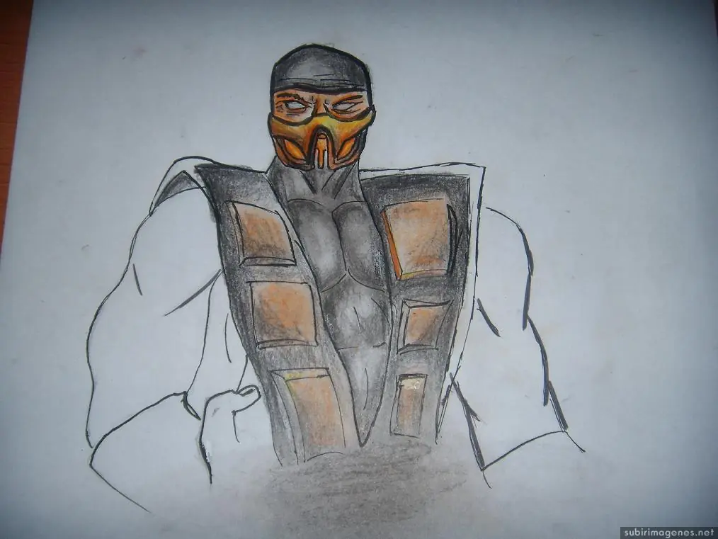 Dibujando a Scorpion del Mortal Combat