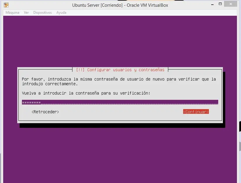 Instalar y Configurar Ubuntu Server en VB