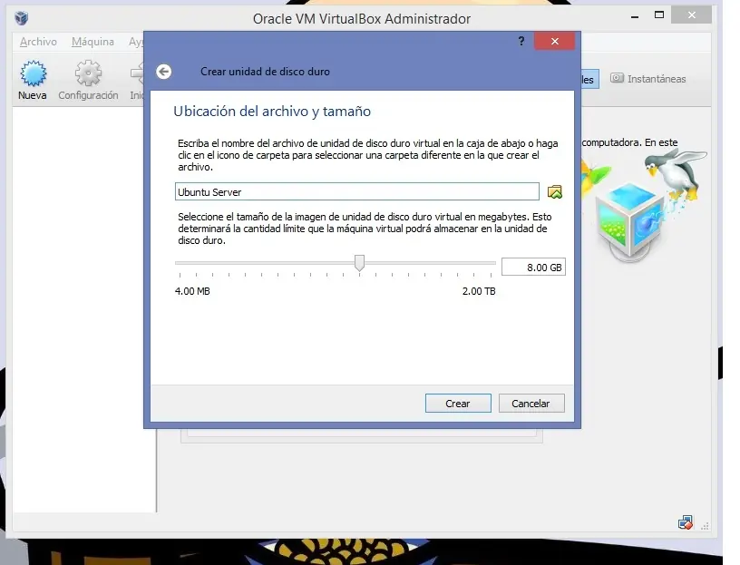 Instalar y Configurar Ubuntu Server en VB