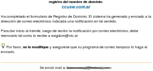 Como registrar un dominio .com.ar