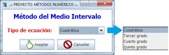 Cálculo del Medio Intervalo + Código fuente JAVA/Eclipse