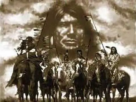 nativo americano interrumpe una marcha anti inmigrantes