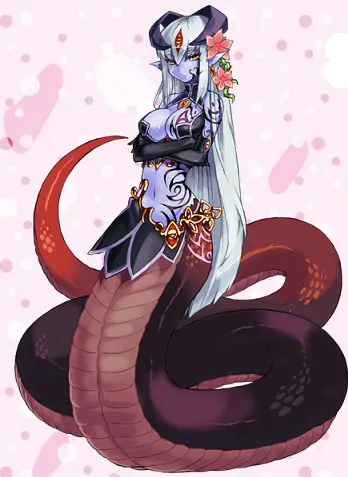 lamia la mujer serpiente y la sucubo serpiente