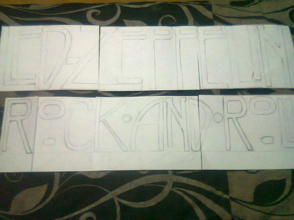 Led Zeppelin y The Beatles.. (en mi pared)