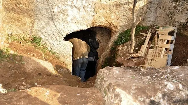 La guerra empuja a los sirios a las cavernas