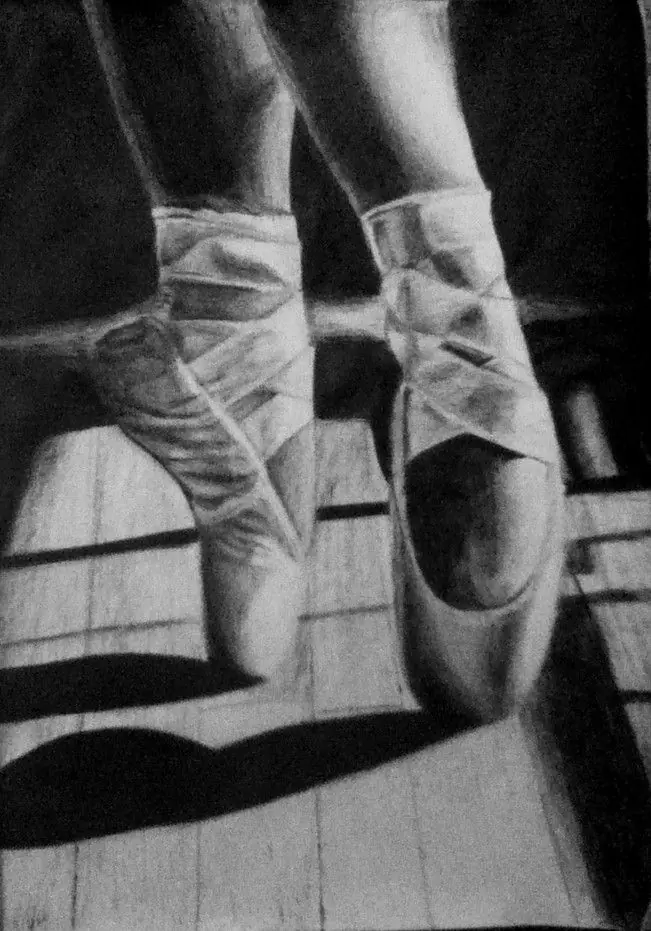 En pointe[Dibujo de ballet][Propio]