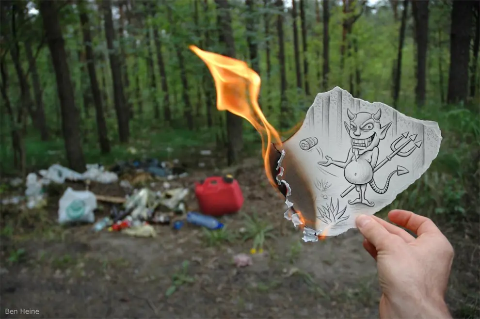 [Megapost] Fotografia Vs. Dibujo - Ben Heine