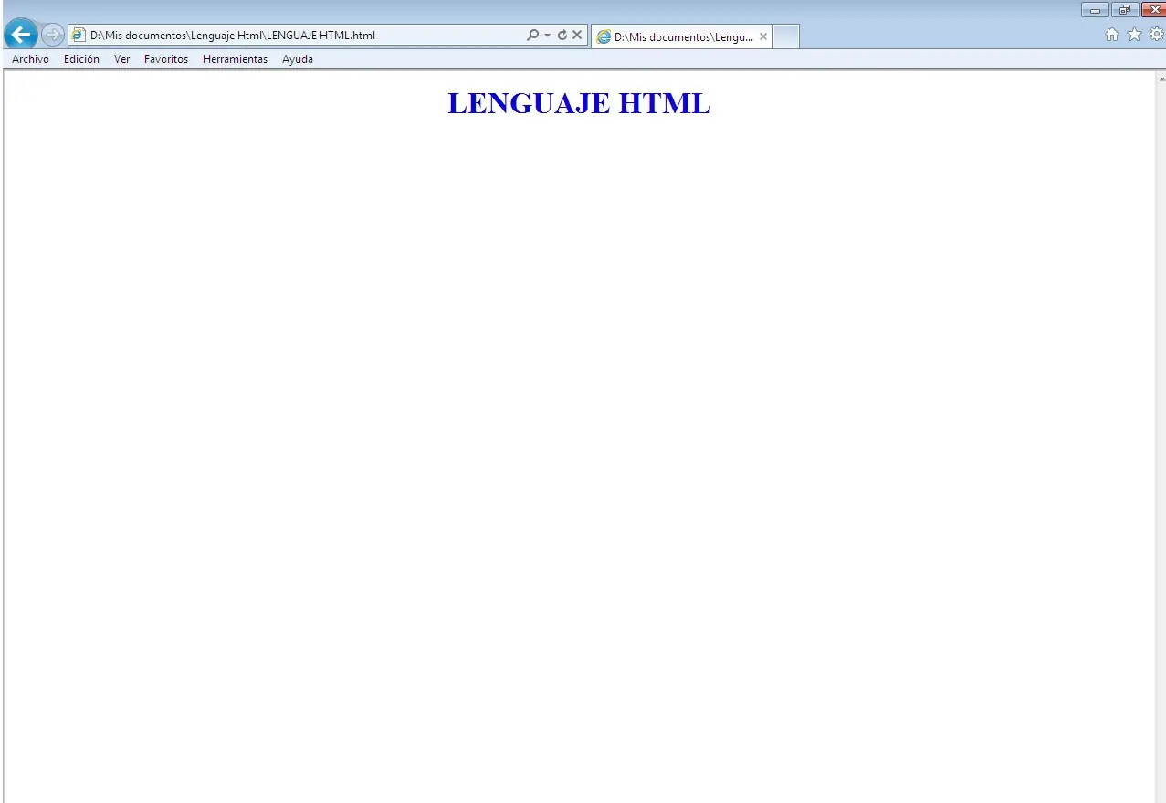 Lenguaje HTML | Básico