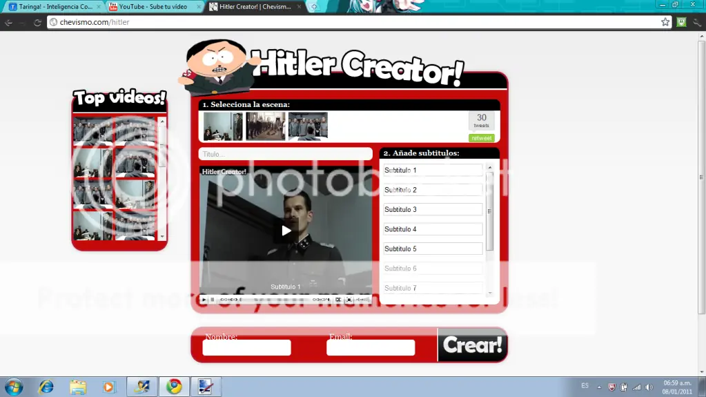 Como hacer videos de Hitler se entera....