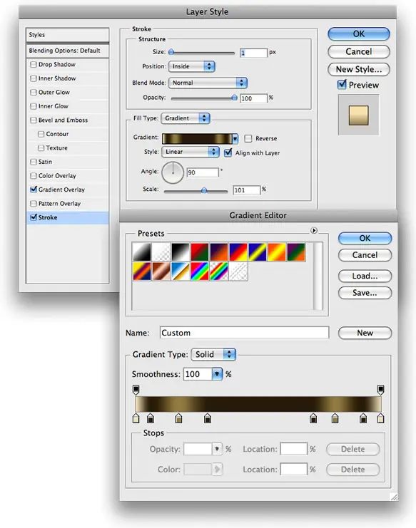 Cómo crear un efecto de texto de oro en Photoshop