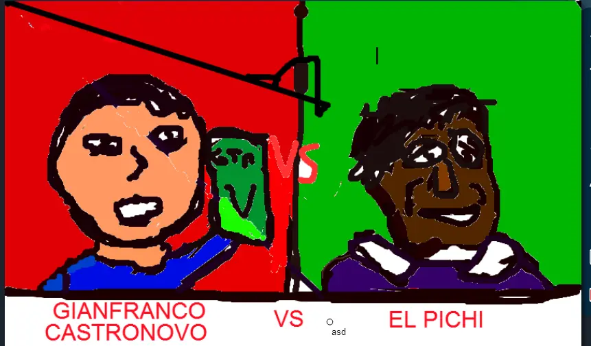 Dibuje a Gianfranco Castrono VS El PICHI y te lo mostro