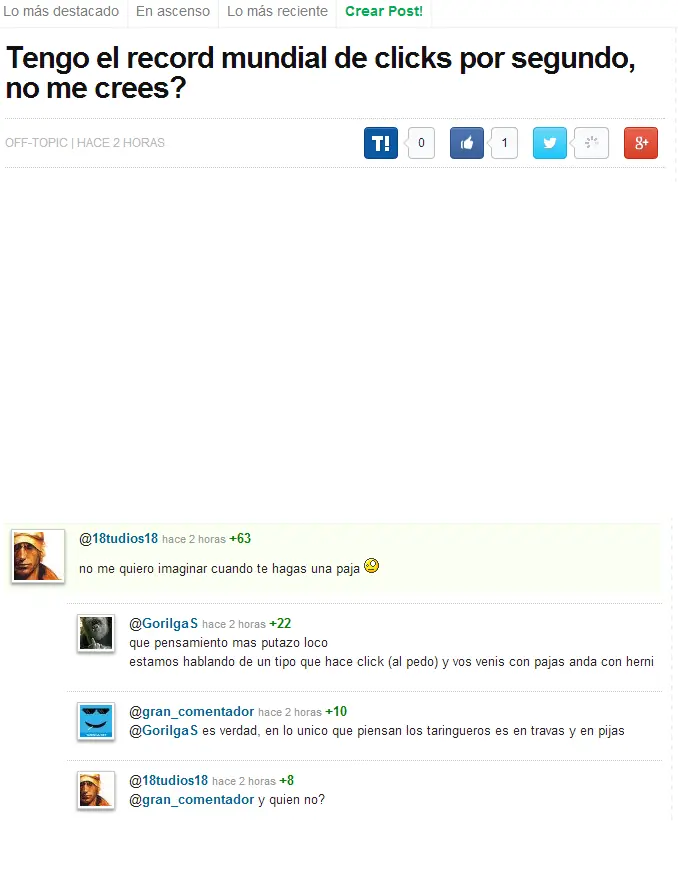 Los mejores comentarios que vi de T! - 6° Parte