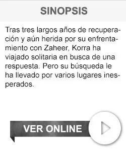 Avatar la leyenda de Korra (online)