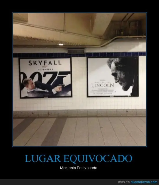 momentos equivocado, lugar equivocado.
