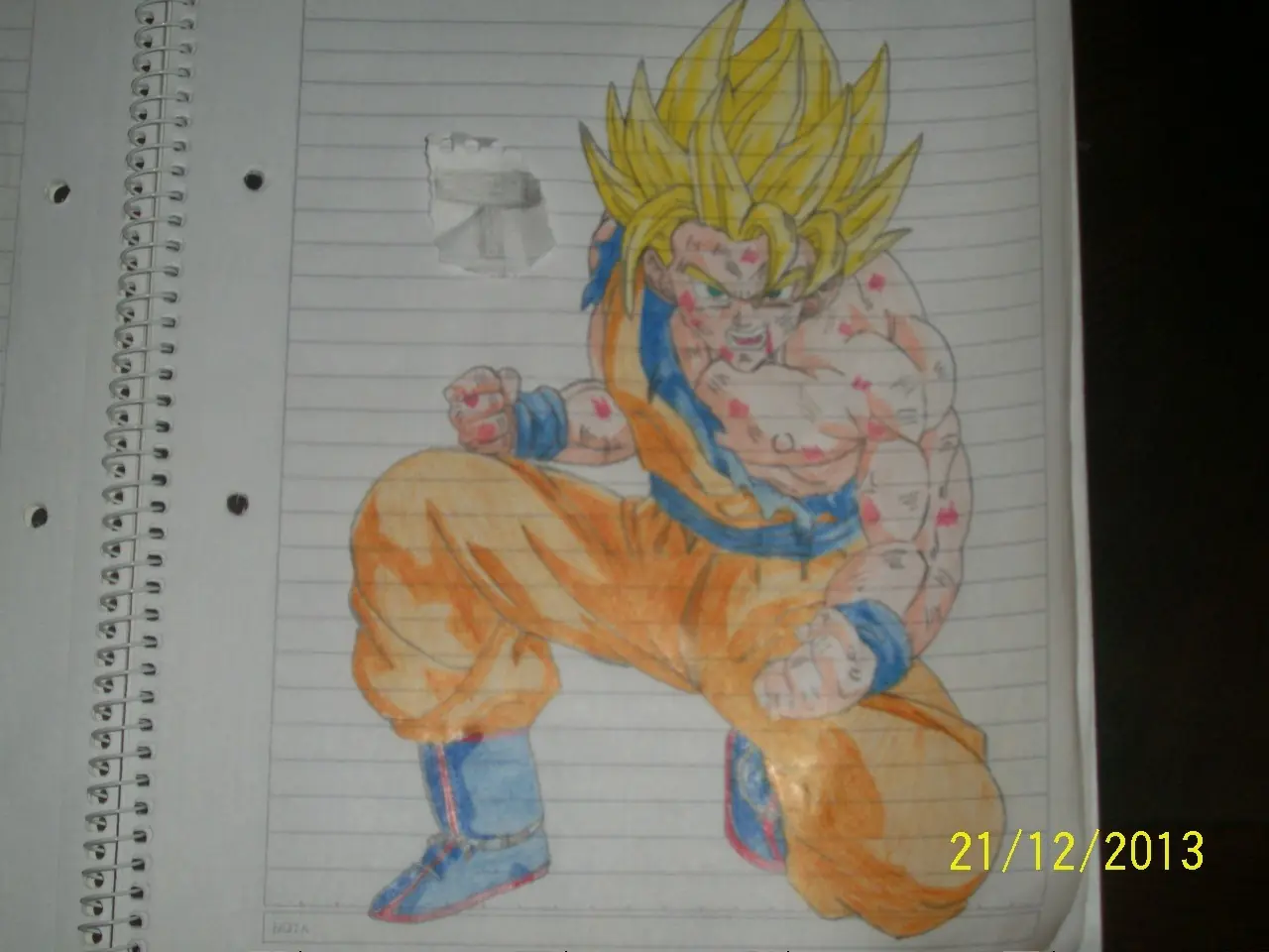 Mis dibujos de Dragon Ball Z. 22/12/2013