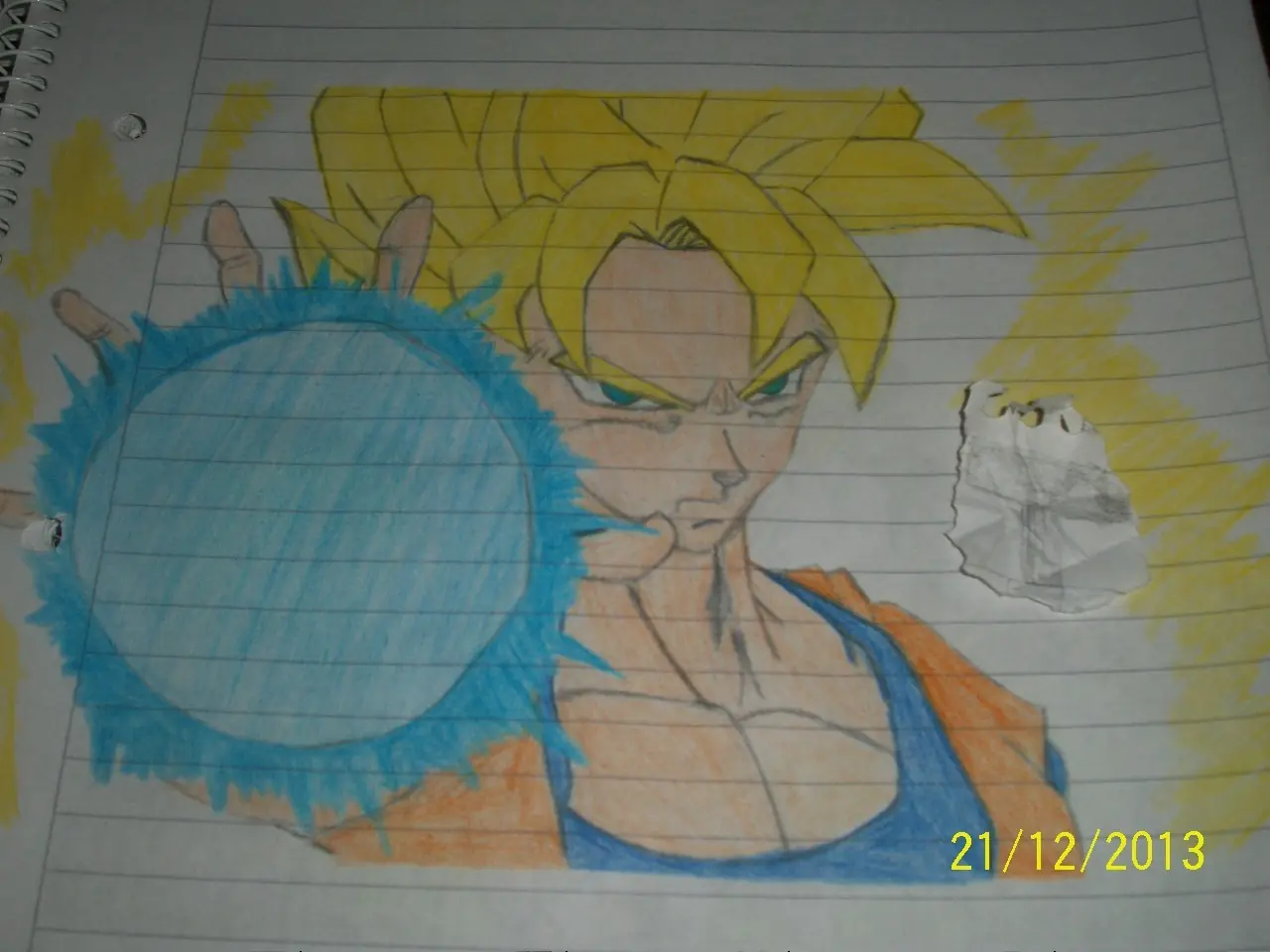 Mis dibujos de Dragon Ball Z. 22/12/2013