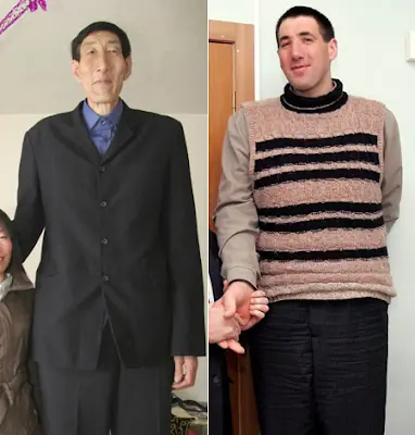 Hombre y Mujer mas altos del mundo