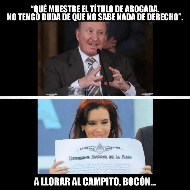 La mentira del Titulo de CFK