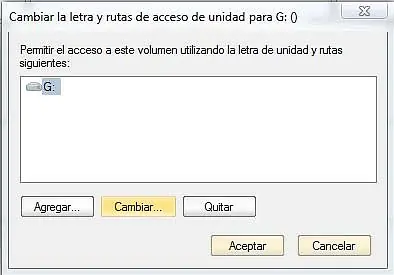 Como cambiar la letra a unidad de cd o particion de disco