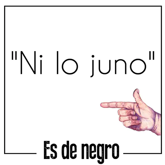 es de negro