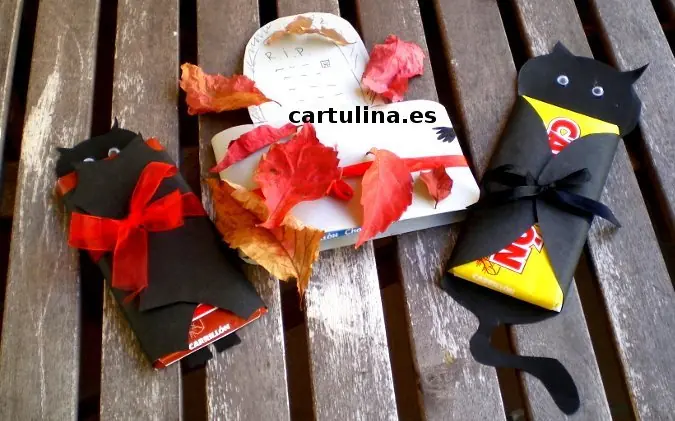 Como envolver dulces para Halloween