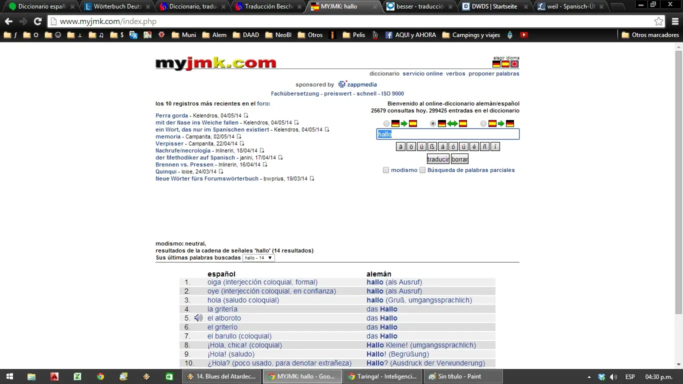 diccionarios