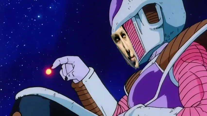 La batalla de Herni contra el padre de Goku (completa).
