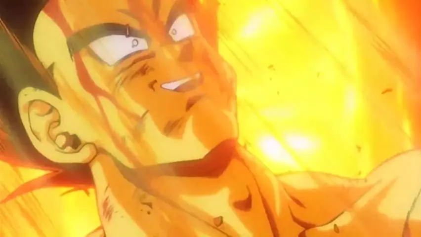 La batalla de Herni contra el padre de Goku (completa).