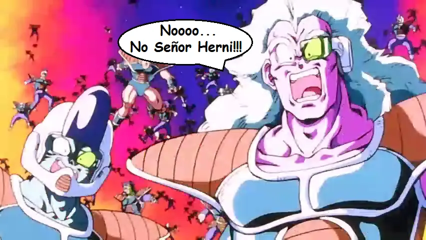 La batalla de Herni contra el padre de Goku (completa).