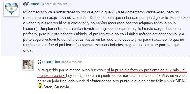 Desmintiendo post: "Madure rapido y te lo muest