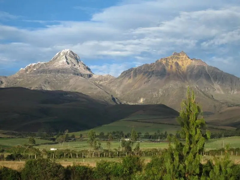 ecuador elevaciones