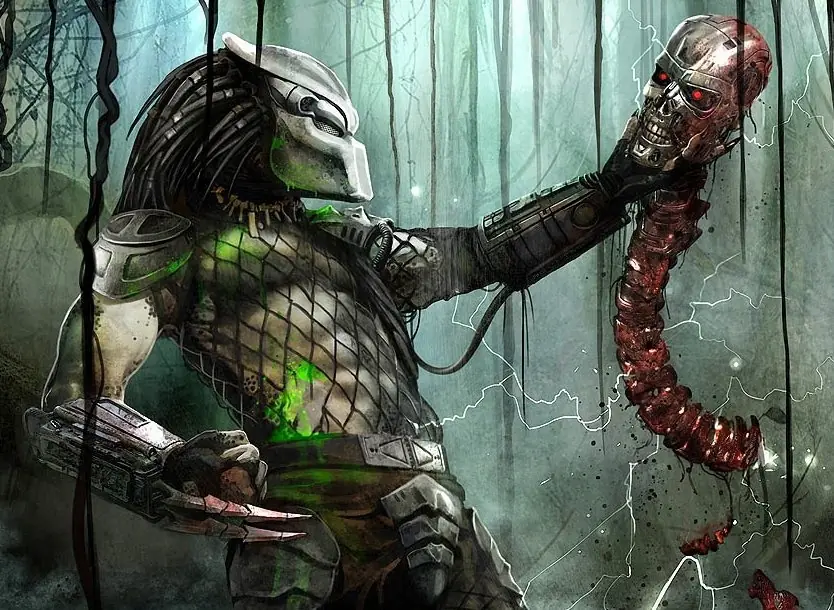 Aliens vs Predator (humor grafico)