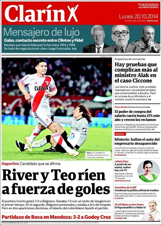 Clarin cambió para que La Cámpora no lo pueda parodiar.
