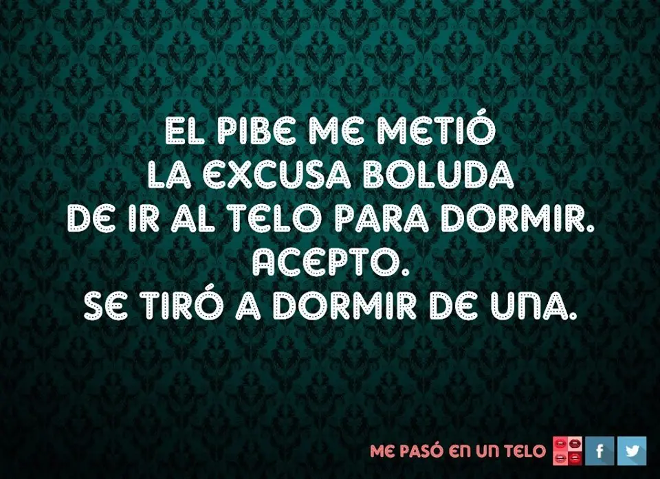 Me pasó en un TELO! +5 si te reis APTO