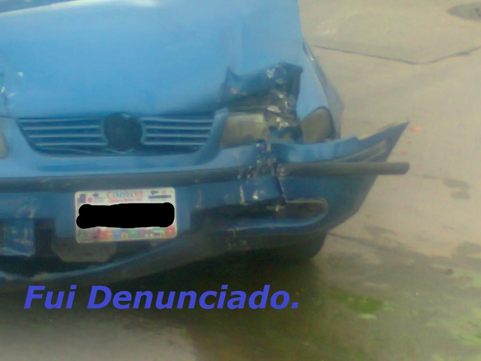 Chocaron en mi esquina y te lo muestro.