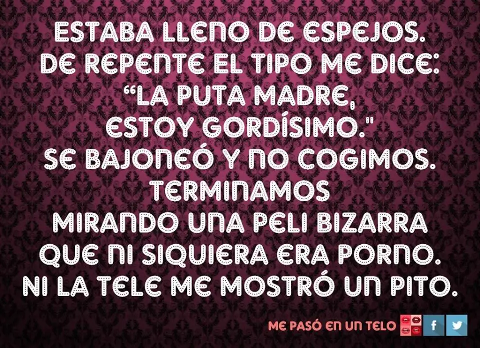 Me pasó en un TELO! +5 si te reis APTO