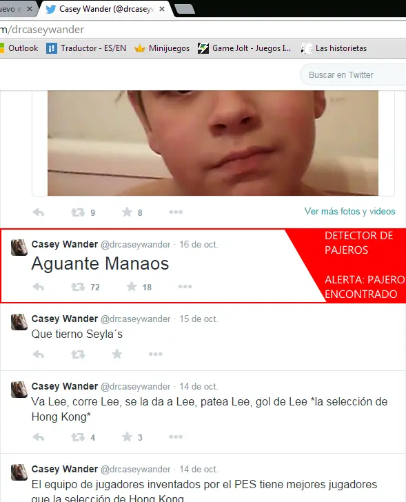 Casey Wander habló; T! respondió.