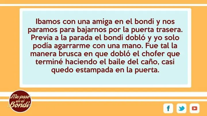 Me pasó en el bondi +7 si te hago reir