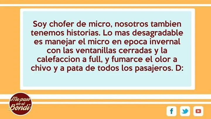 Me pasó en el bondi +7 si te hago reir