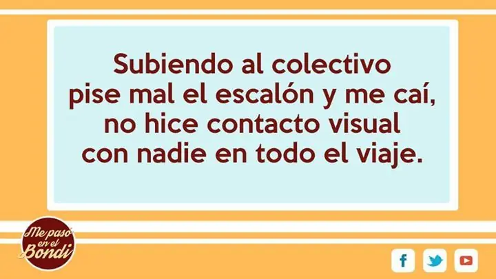 Me pasó en el bondi +7 si te hago reir