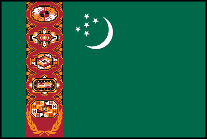 Turkmenistan: Al este del Mar Caspio