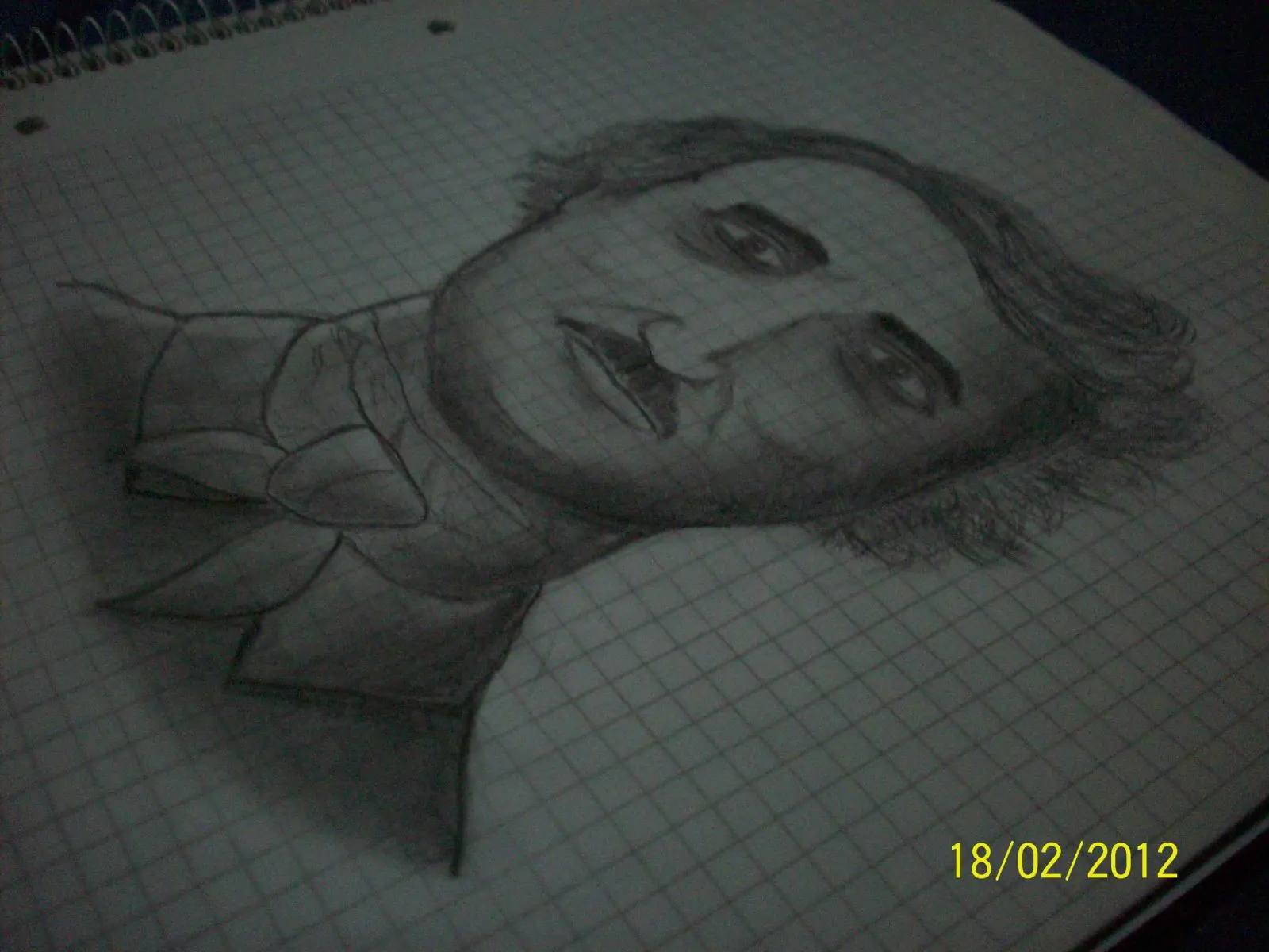 Mi primer dibujo para T! ~Edgar Allan Poe