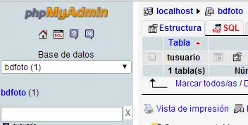 subir foto mysql