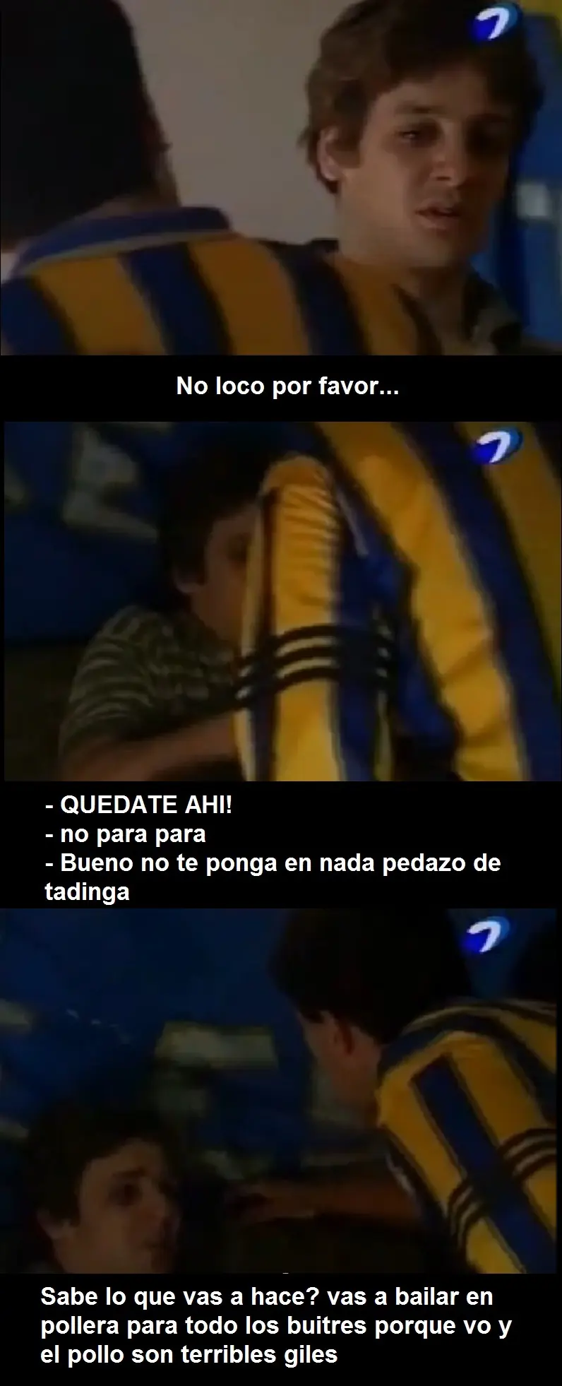 El Negro Pablo hablando como Maquinola (Okupas)