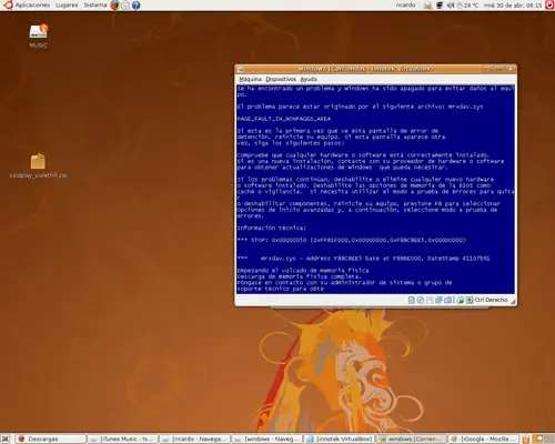 blue screen of death