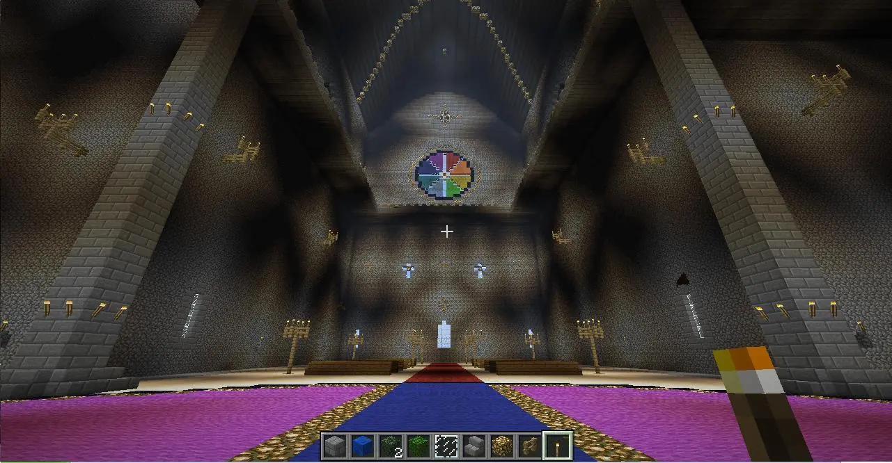 Iglesia gótica en Minecraft (construcción propia)