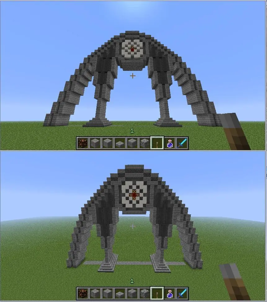 Iglesia gótica en Minecraft (construcción propia)
