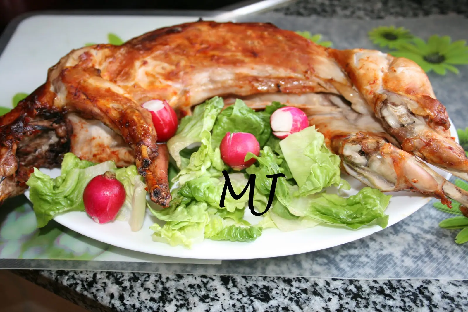 Conejo a la barbacoa