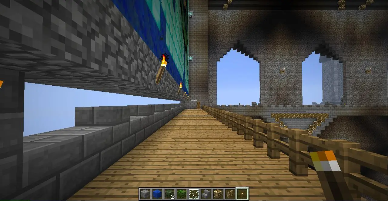 Iglesia gótica en Minecraft (construcción propia)